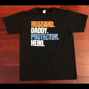 TIPSY Perfect Family Man Black Cotton T-shirt MADE IN USA Excellent Sz L